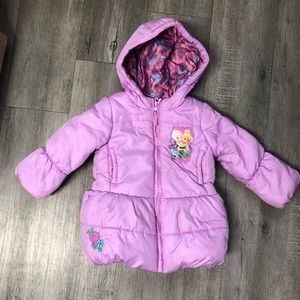 Toddler Tinkerbell Coat Purple 2T